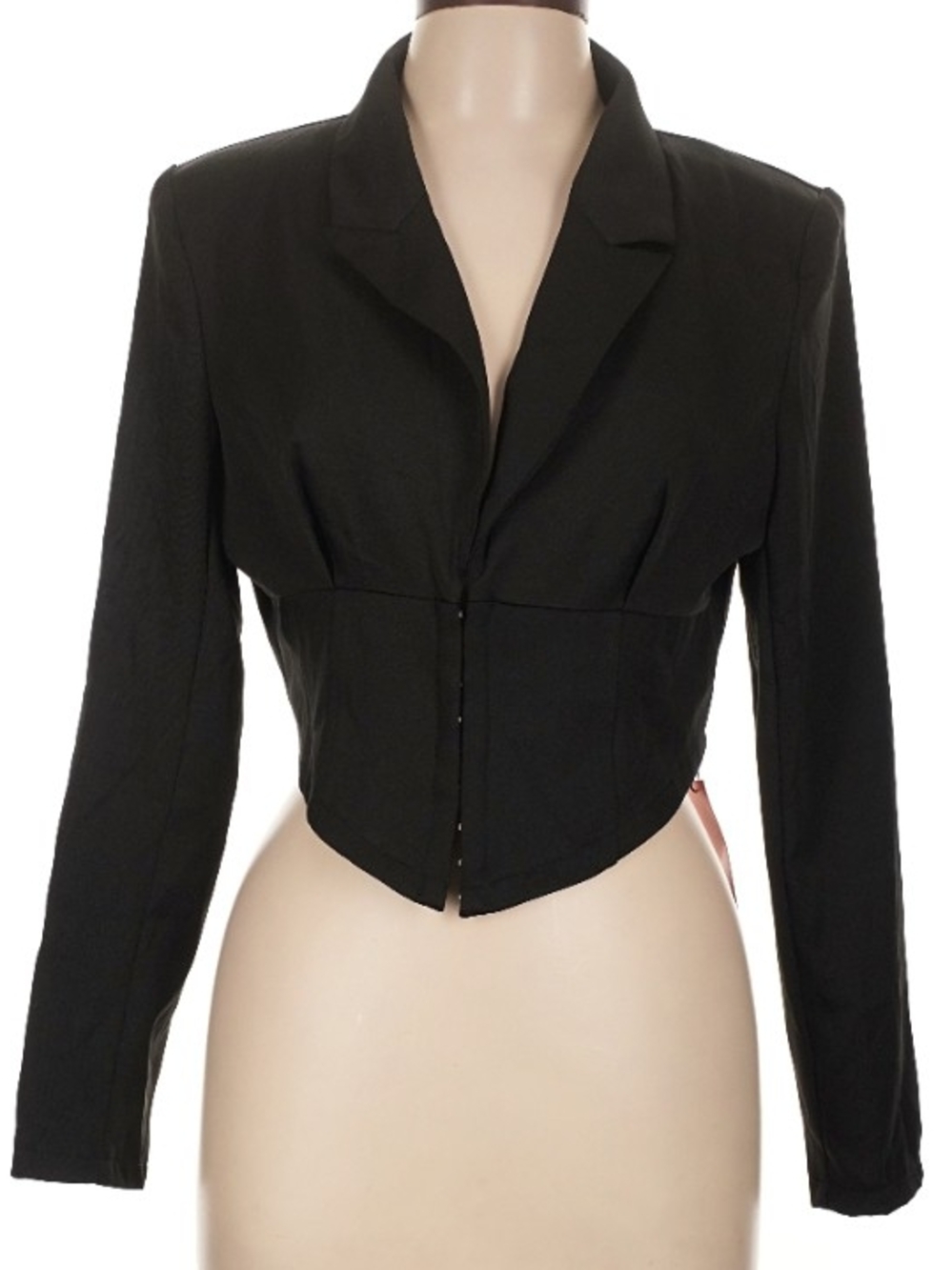 Cider Black Cropped Blazer Jacket